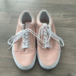 Old Skool Vans pink Linen shoe